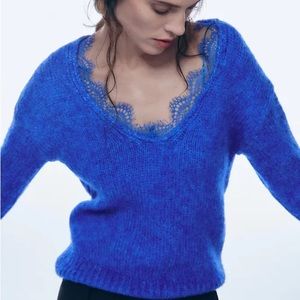 Zara lace sweater